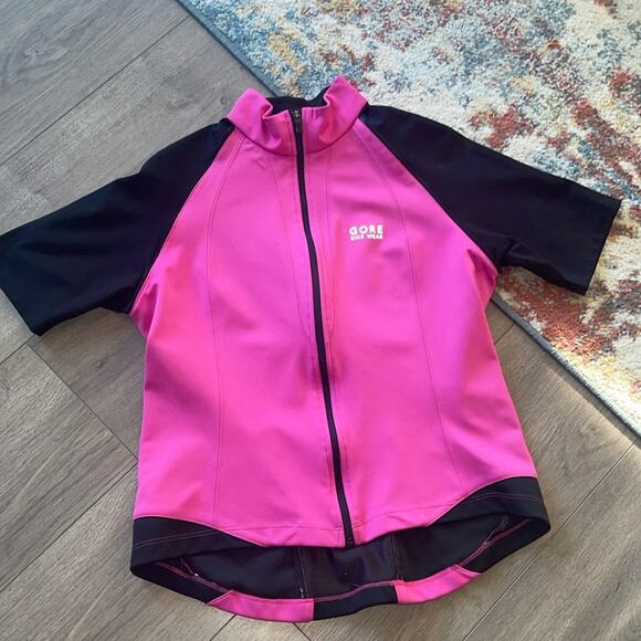 Gore Bike Wear woman’s size XL pink black top - Picture 1 of 9